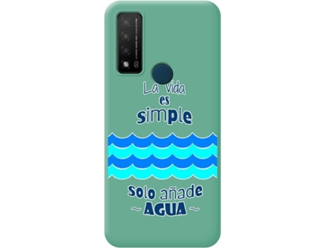Carcasa para TCL 20 R 5G TUMUNDOSMARTPHONE Silicona Líquida Dibujos Verde