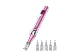Dan26-lápiz De Microagujas Inalámbrico Ajustable Profesional Con 5 Velocidades Y Cartuchos Reemplazables Para Cuidado De Piel
