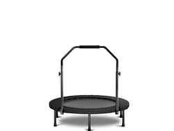 Cama Elástica Plegable De 101 Cm Con Asa De Muelle Negra Estándar.