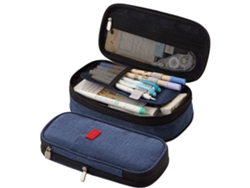 Estuche grande para lápices con expansión, bolsa para lápices de gran capacidad, estuche estético