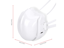 Mascarilla electrónica protectora antihumo PM2.5 con carga USB para adultos.