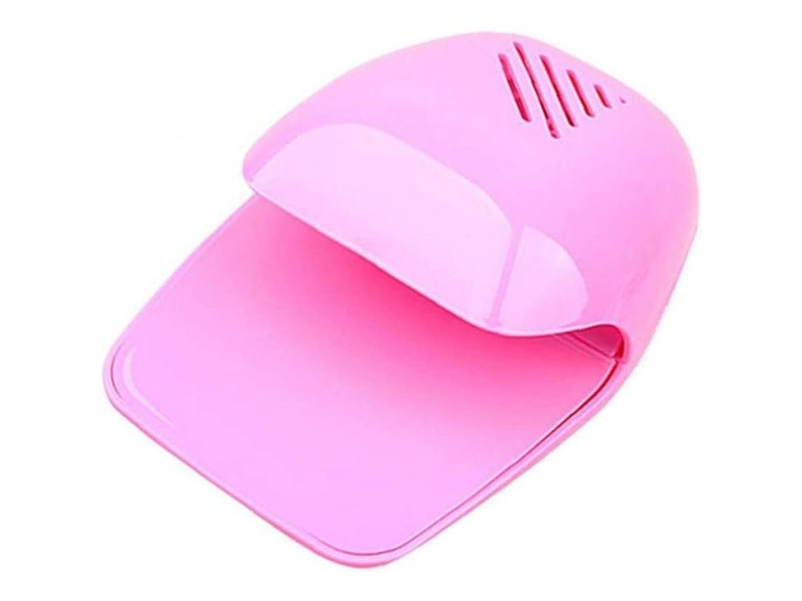 Secador De Uñas Portátil, Mini Ventilador Para Secar Esmalte En Gel, Rosa, Funciona Con Pilas Aa, Plástico Ecológico.