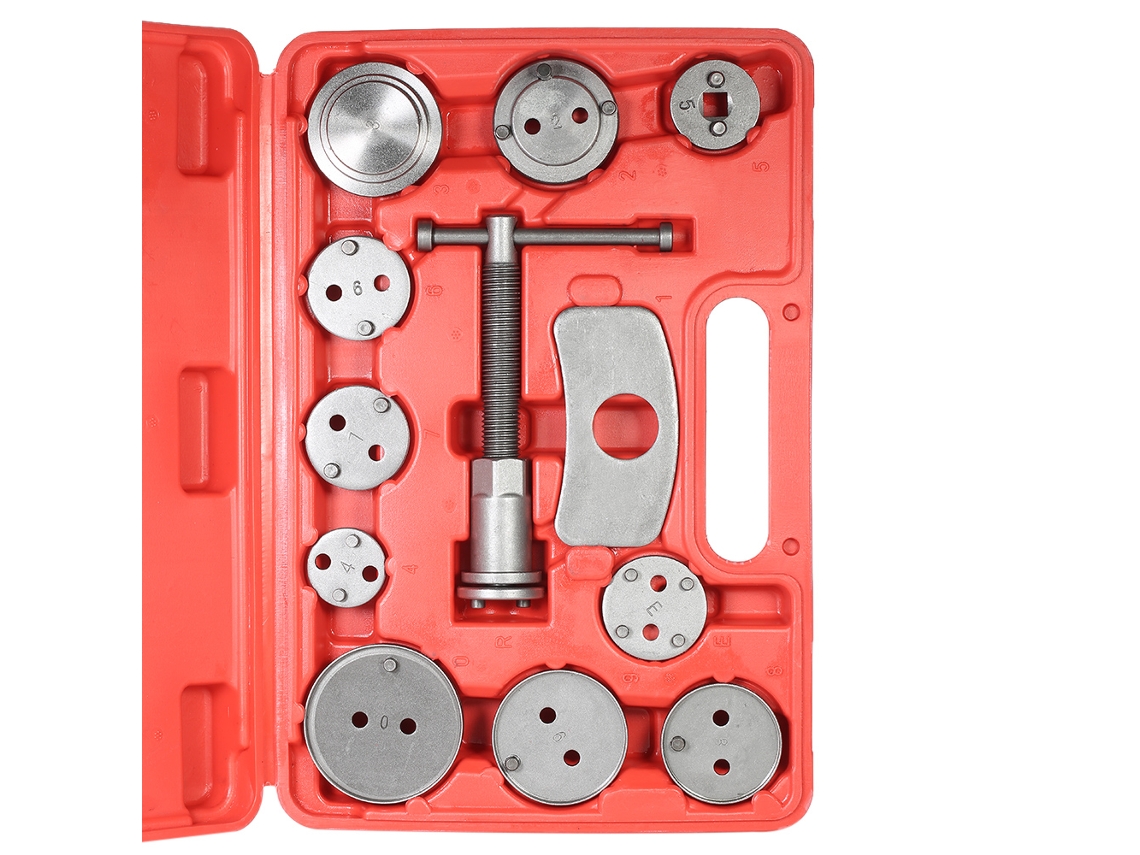Kit Universal De Herramientas Para La Retracción Del Pistón Del Freno De Disco Con 12 Piezas Y Estuche.