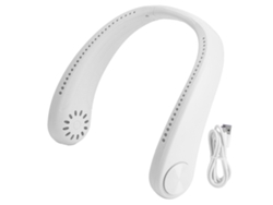 Ventilador de cuello USB, sin aspas, ligero, portátil, blanco.