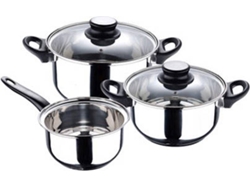 Batería de Cocina de Inducción SAN IGNACIO Palma (Acero Inoxidable - 5 Piezas)