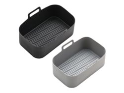 Sartén para freidora de aire de silicona, revestimiento reutilizable, bandeja de silicona NEVEANCE