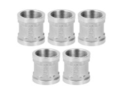5 piezas de conexión de rosca hembra de acero inoxidable de 3/4 para plomería de gas