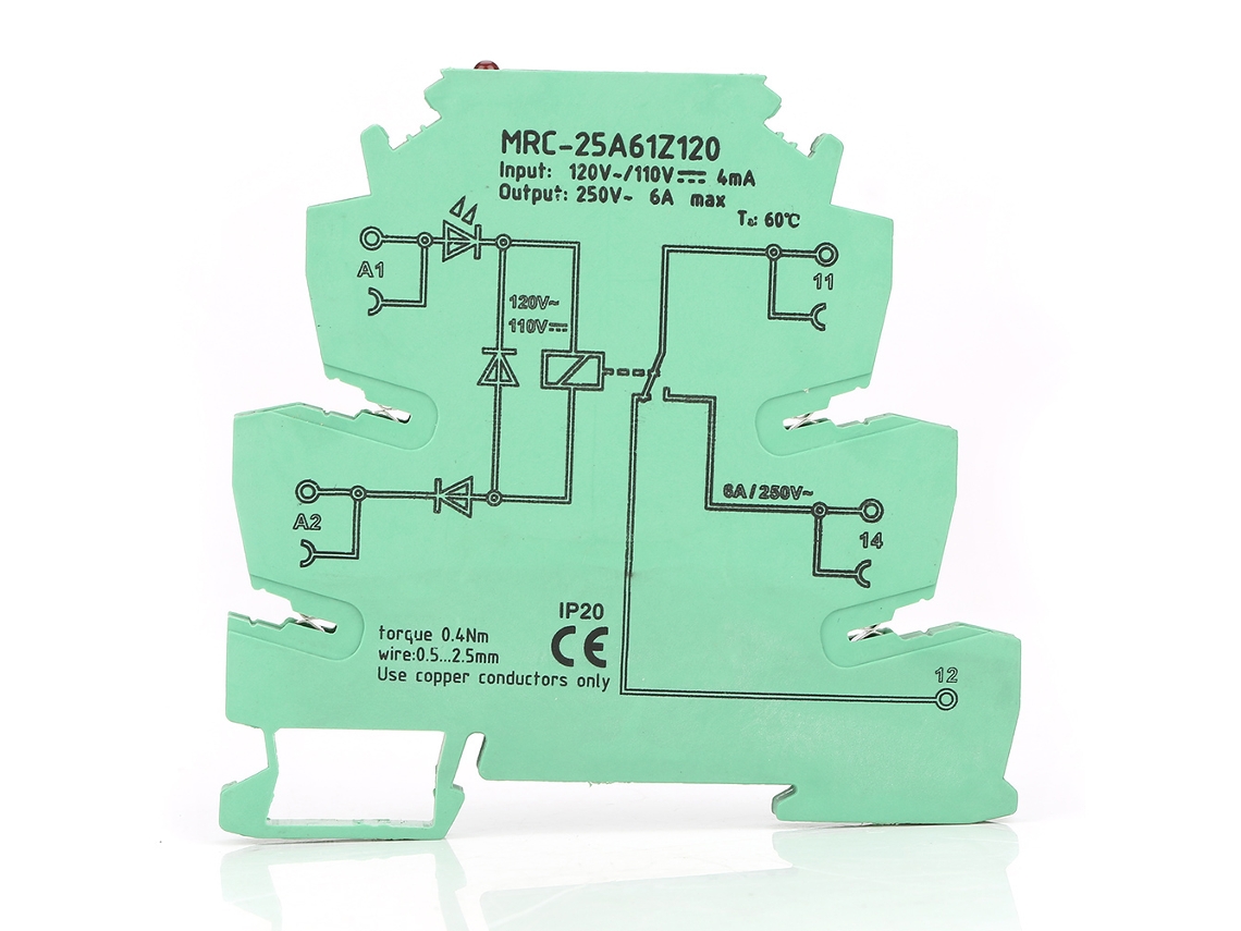 2026-módulo De Relé De Interfaz Electromagnético Plc Mrc-25a61z120 Entrada 110vdc/120vac 1no 1nc