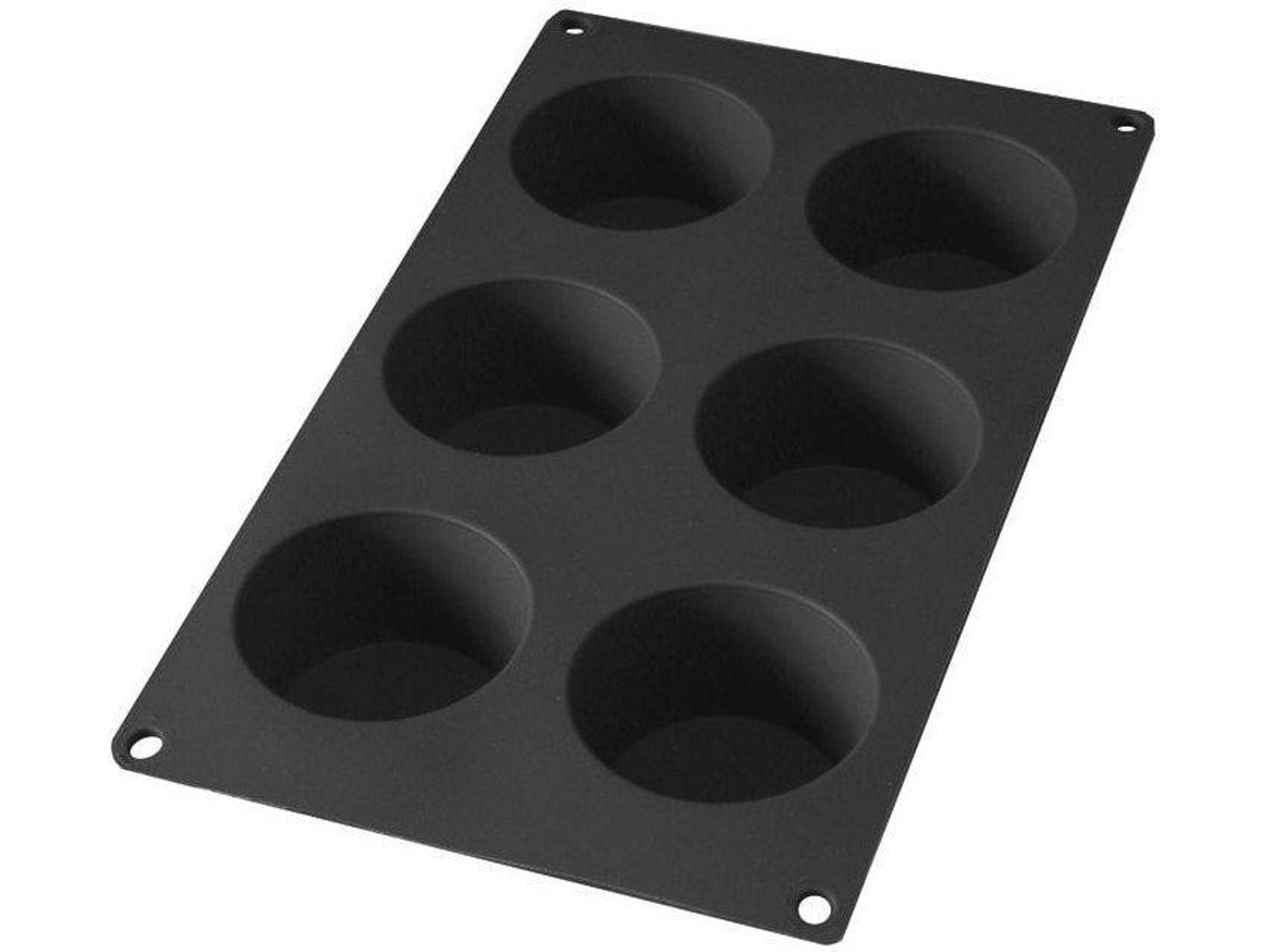 Molde para Panecillos LÉKUÉ p/ 6 Muffins en Silicona