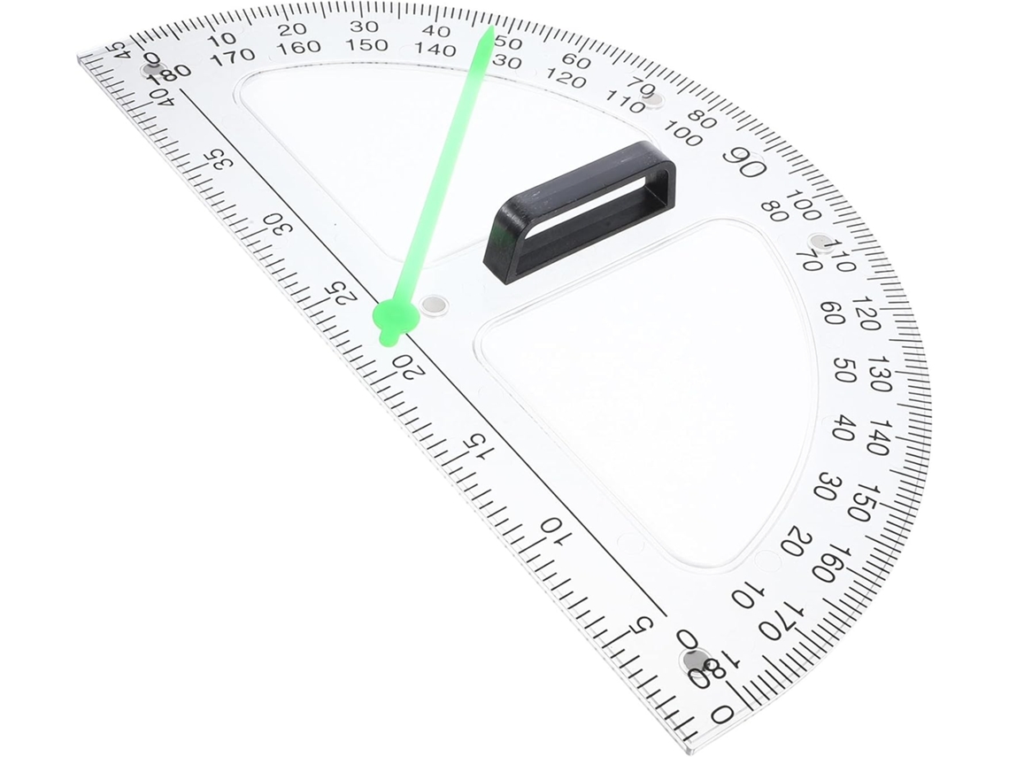 Transportador Magnético Multifuncional De 180°, Regla Portátil De Abs De 15 Cm Para Mediciones.