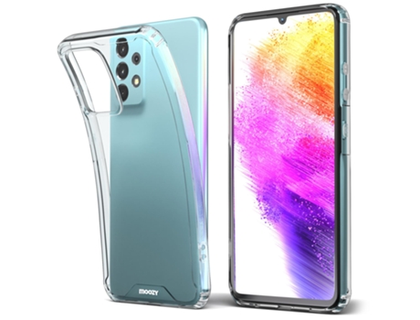 Funda Protectora MOOZY Xframe a Prueba de Golpes para Samsung A33 5G – Transparente Funda Híbrida Transparente de Doble Color con Borde de Tpu