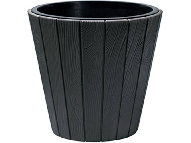 Maceta OUTRA PROSPERPLAST PLASTIKEN Woode Gris (393 mm)