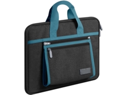 Bolso Impermeable Para Portátil, Funda Para Tableta, Bolso De Mano, 15 Pulgadas, Negro Turquesa