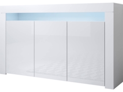 Aparador MÓVEIS BONITOS Aker (Blanco - 155x37x91.5 cm)