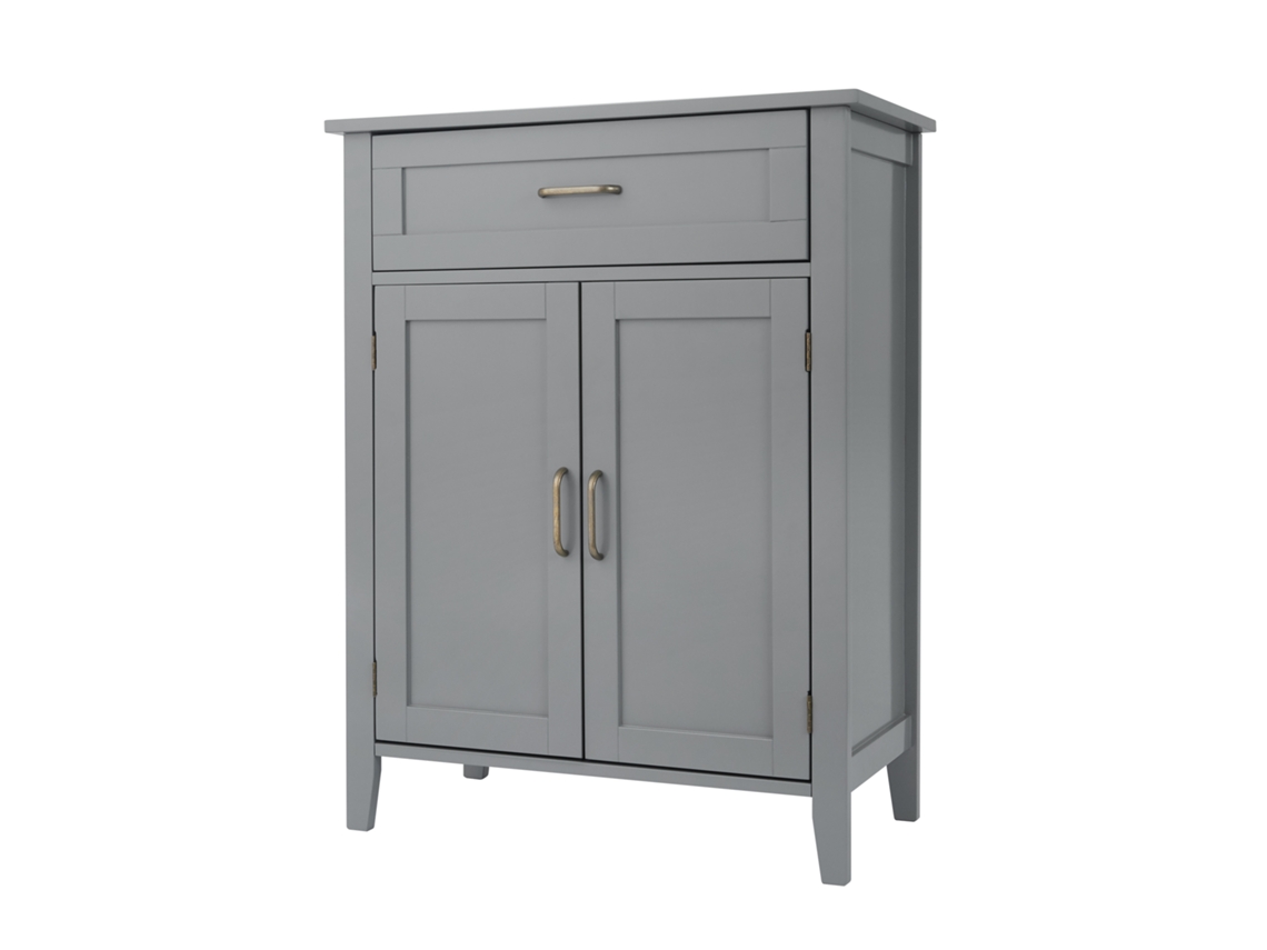 Armario de Baño TEAMSON Home (Madera - Gris - 85.1 cm)