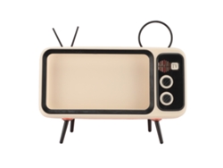 Soporte De Escritorio Retro Para Teléfono Móvil, Decorativo, Portátil, Naranja Y Blanco, Para Teléfonos Celulares, Oficina En Casa.