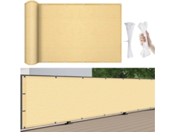 300 X 95 Cm, Mampara Privacidad, Hdpe, Transpirable, Para Balcón, Piscina