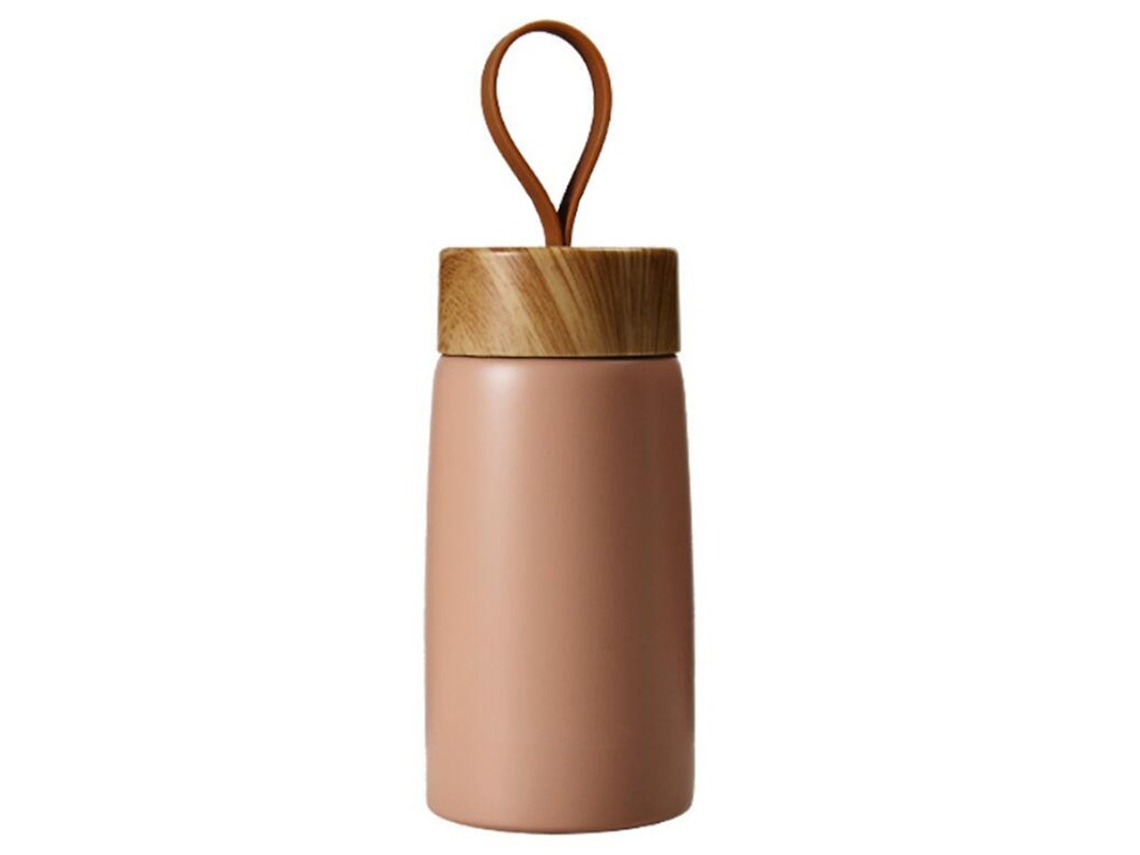 Taza térmica de acero inoxidable 304, botella de agua con aislamiento al vacío. Mdug (rosa)