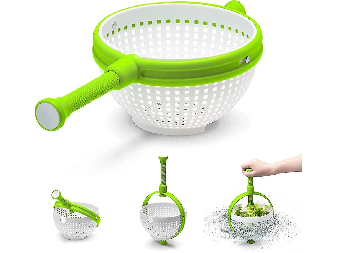 Agitador giratorio multifuncional para ensaladas de frutas y verduras, cesta deshidratadora para uso en la cocina.