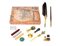 Set De Pluma De Pluma Estilo Europeo Retro Británico Para Llamada Estudiantes Pluma De Inmersión Gris