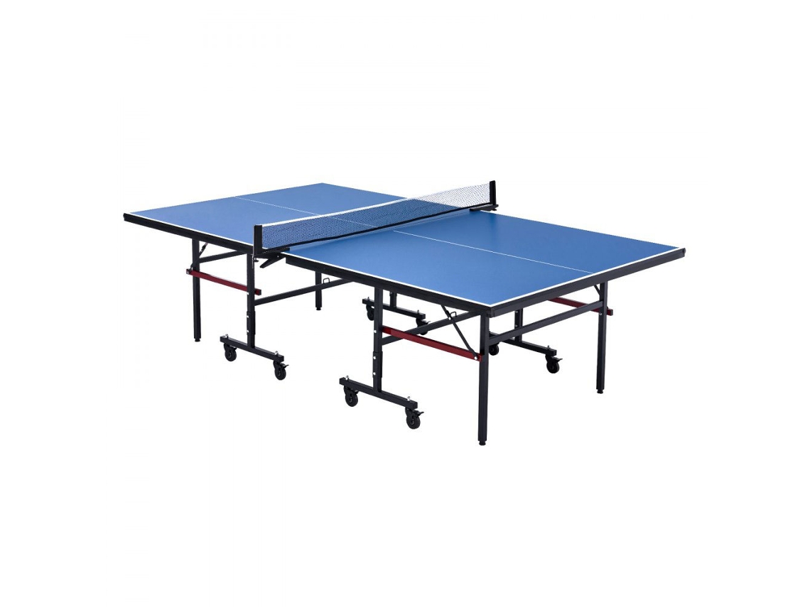 Mesa de Ping Pong Profesional 274x152cm con Ruedas, Red de Competición y Estructura Robusta Tekmaquinas