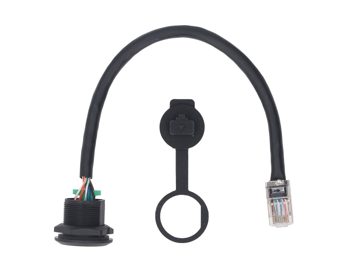 Cable Con Conector Hembra 8 Pin Hilo E13 A Rj45 Macho Recto Sin Escudo Pvc