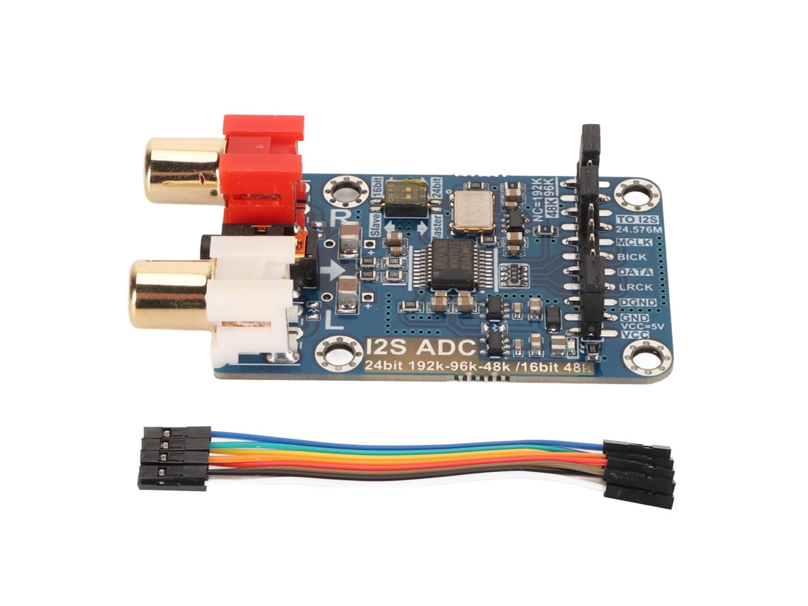 Módulo De Tarjeta De Captura De Audio I2s Con Decodificador Adc, Modo Maestro-esclavo, Placa De Desarrollo De 24 Bits Y 192 Khz