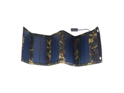 Cargador De Batería Para Panel Solar (carga Plegable De 15w) Ande Online Bsy-12 Camuflaje Portátil