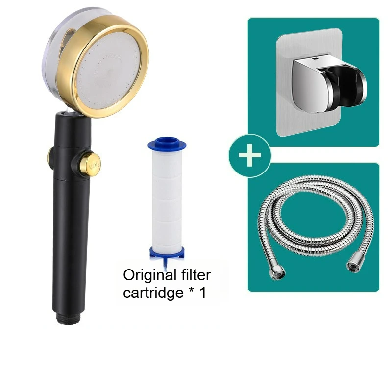 Cabezal De Ducha De Alta Presión, Filtro De Hélice De Doble Turbina