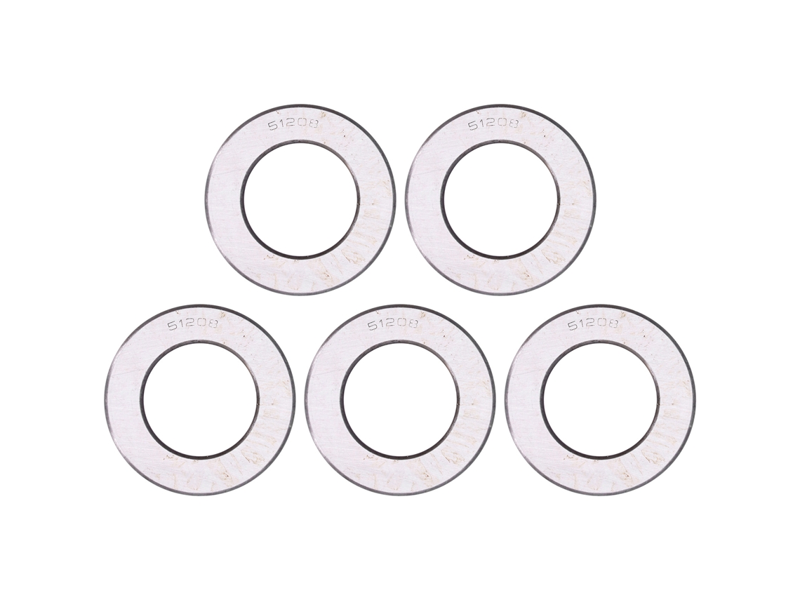 5 rodamientos axiales de bolas planos para ganchos de grúa y bombas de agua verticales 51208