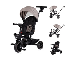 Triciclo com Capota e Pega para os Pais Max Sport de CHIPOLINO Latte