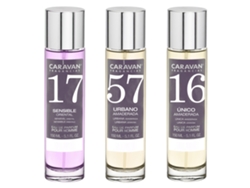 3x CARAVAN Perfume de Hombre Nº57 Nº17 Nº16 - 150ml