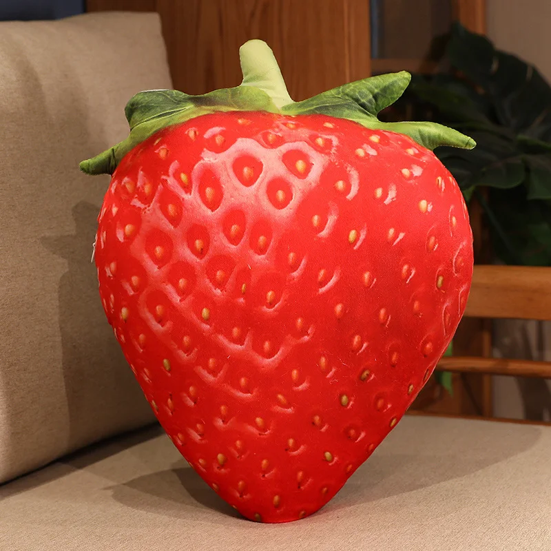 (fresa 40 Cm) Almohada Para Adultos, Cojín, Cojín De Asiento, Cojín De Respaldo, Serie Frutas Artificiales