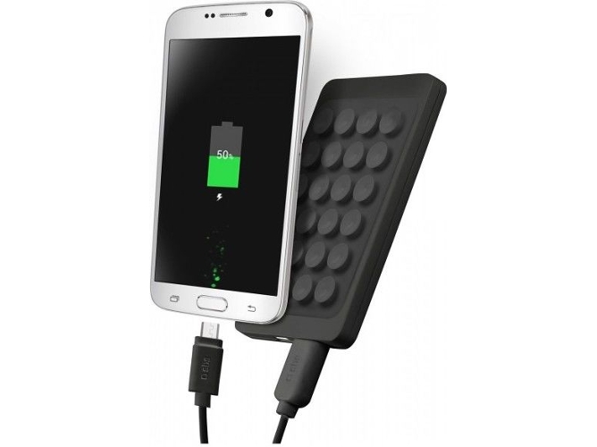 Powerbank SBS Ventosas (2300 mAh - 1 USB - MicroUSB - Negro)