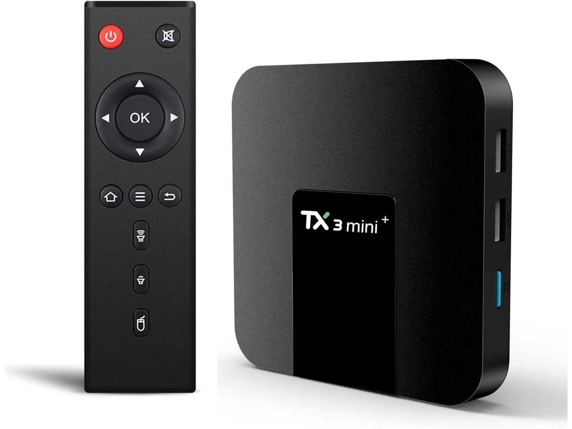 Smart Tv Box Android Tx3 Mini+, 2 Gb De Ram/16 Gb De Rom, Amlogic S905w2 De Cuatro Núcleos De 64 Bits, Wi-fi 2.4g/5g, 4k, Android 11.0 (negr
