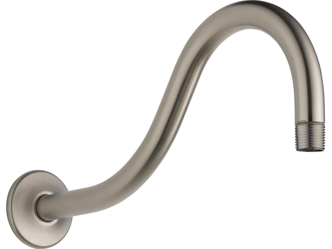 Brazo de ducha Peerless 76055bn con componentes universales en níquel cepillado.