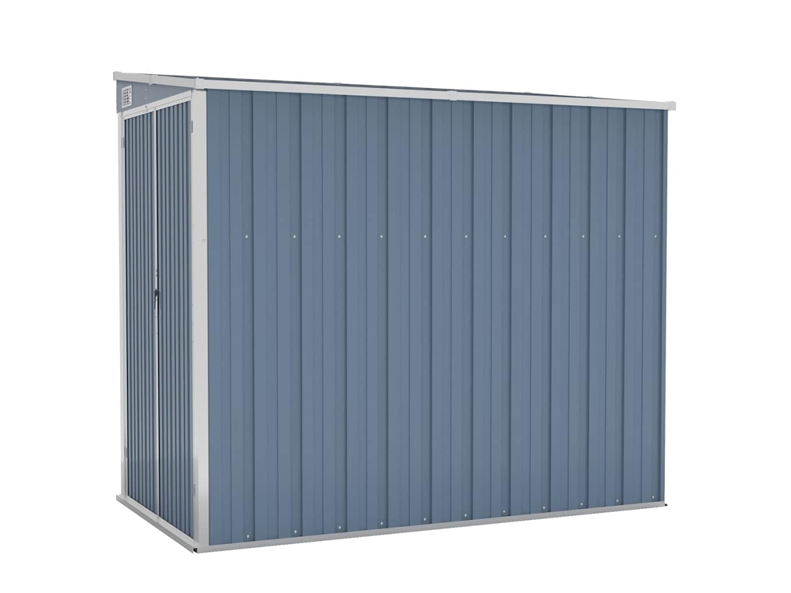 Caseta de jardín VIDAXL Gris Acero (118x194x178 cm)