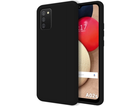 Carcasa Samsung Galaxy A02s TUMUNDOSMARTPHONE Silicona Líquida Negro