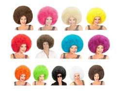 Peluca Afro Sobredimensionada en varios colores de alta calidad