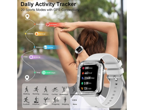 Smartwatch CHRONUS i78-Silver Plateado