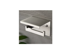 Toallero de papel con estante - Autoadhesivo o instalación en pared NEVEANCE
