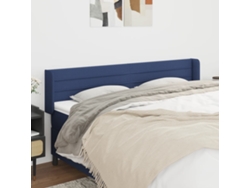 Cabecero De Tela Azul 163x16x78/88 Cm