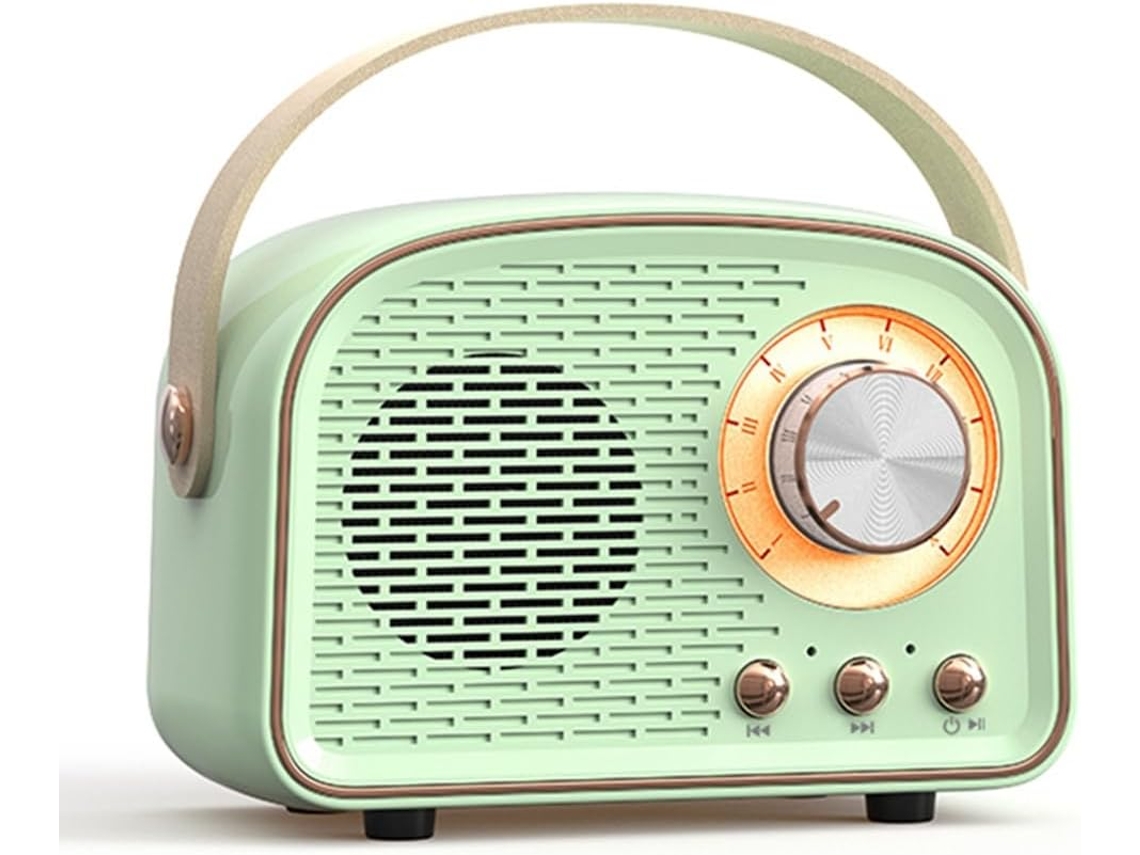 Mini Altavoz Bluetooth Retro Con Reproductor De Música Clásica.