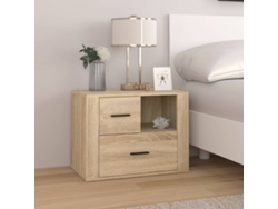 Mesita de Noche 60X36X45 Cm Derivados Madera Roble Sonoma
