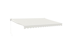 Maison Exclusive - Toldo Retráctil Aluminio Y Tela Color Crema 4,5x3 M