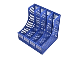 Porta Revistas Con 4 Compartimentos Verticales Organizador De Escritorio De Gran Capacidad Para Hogar Escuela Oficina