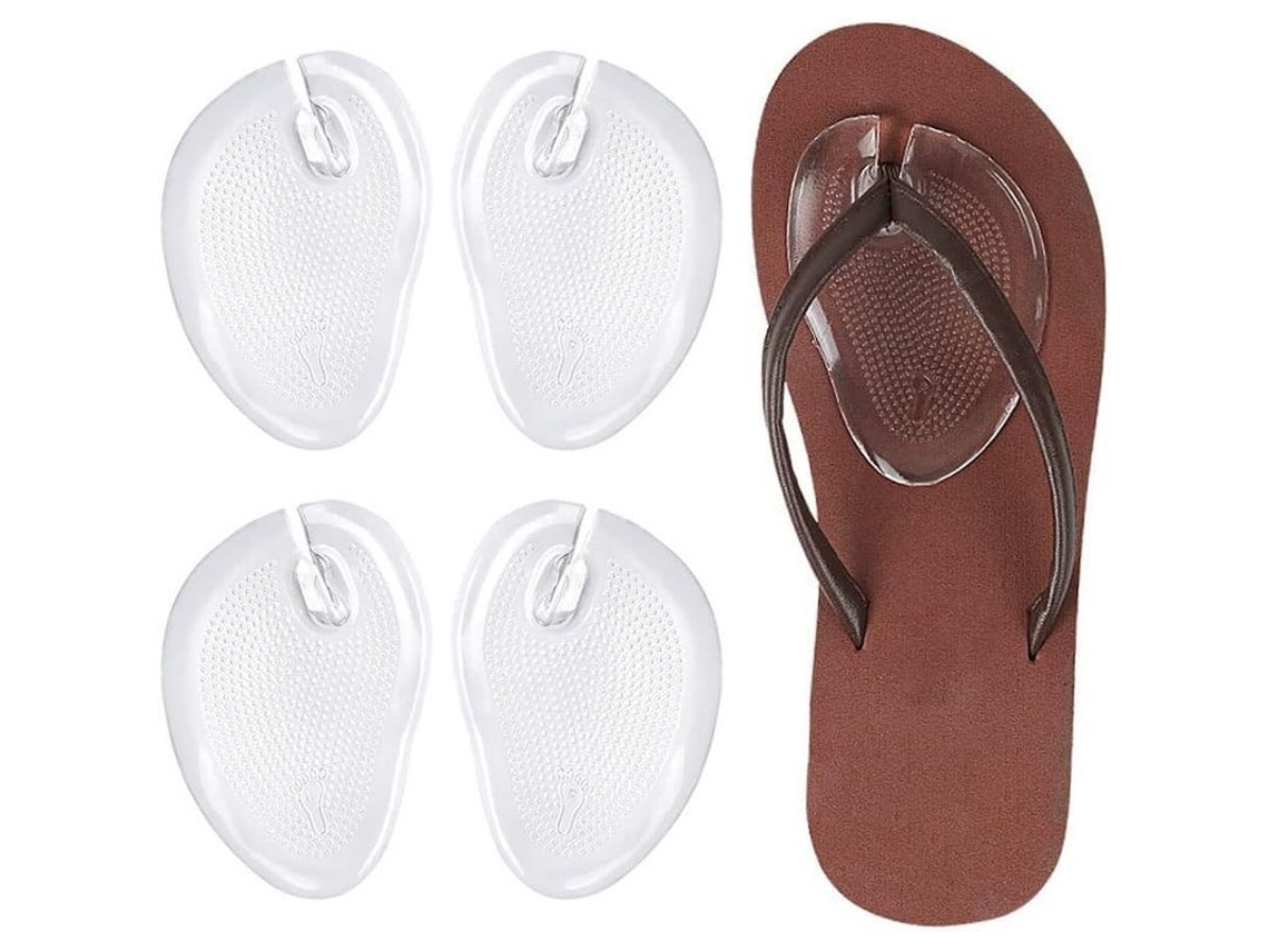 Piezas/2 Pares De Protectores De Dedos Para Chanclas, Almohadillas De Gel Resistentes Al Desgaste, Alfombrilla Para El Dedo Del Pie.