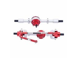 Puente delantero y trasero de metal mejorado para WPL 1/16 C14 C24 B14 B24 B36 Henglong Fayee JJRC, piezas de coche RC