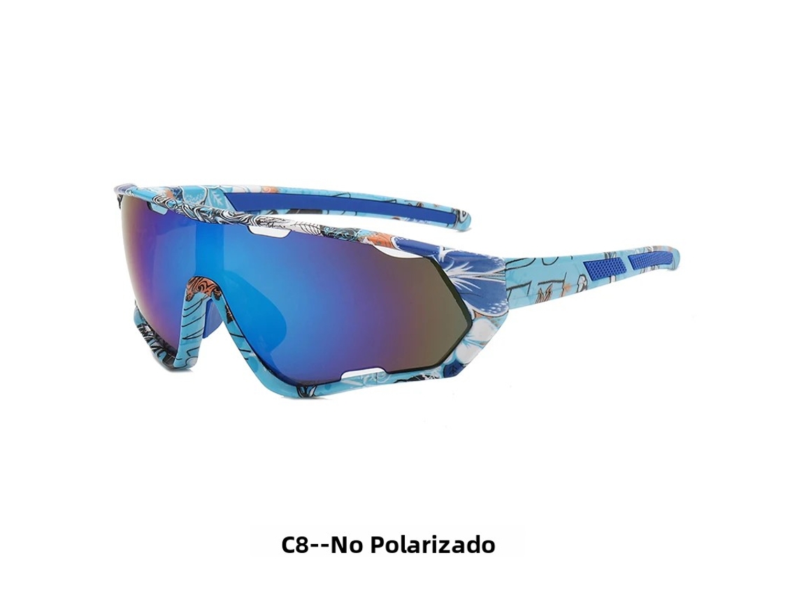 (Estilo 8) Gafas de ciclismo unisex con protección UV400, antirreflejos y protección solar.
