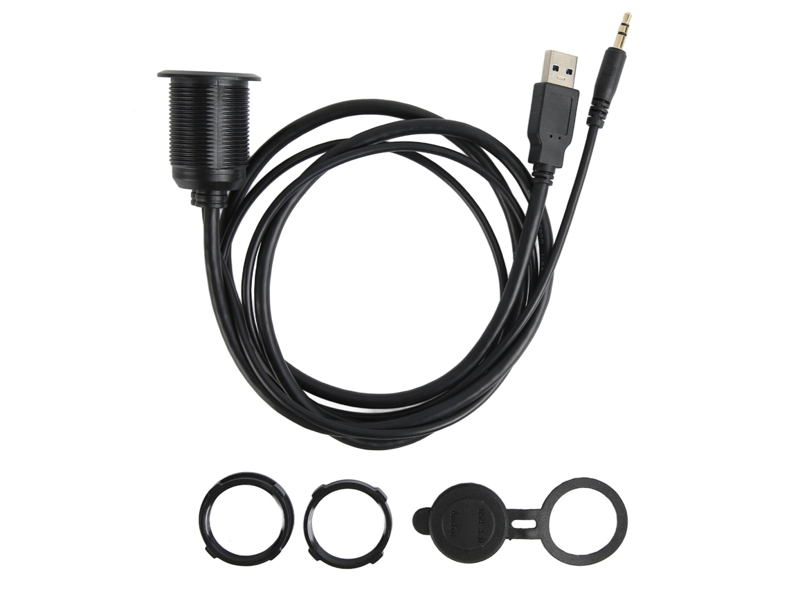 Cable Usb 3.0 De 3,5 Mm De Montaje Empotrado Para Coche, Motocicleta, Salpicadero, Transferencia De Datos Plug And Play.